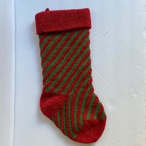 Wool handmade Christmas stocking GUC